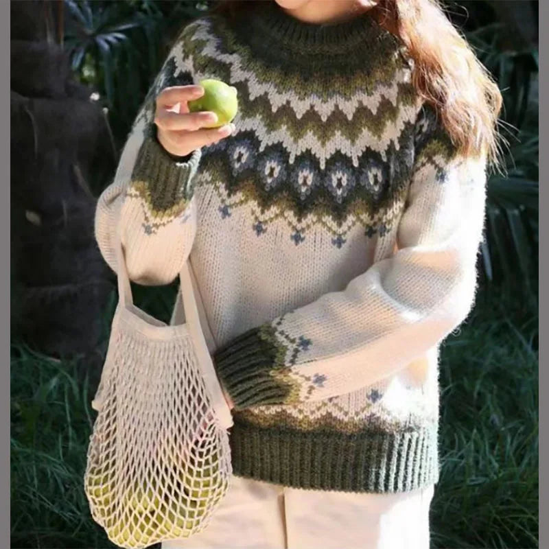 Mila | Pullover de punt amb tall ampli i patró