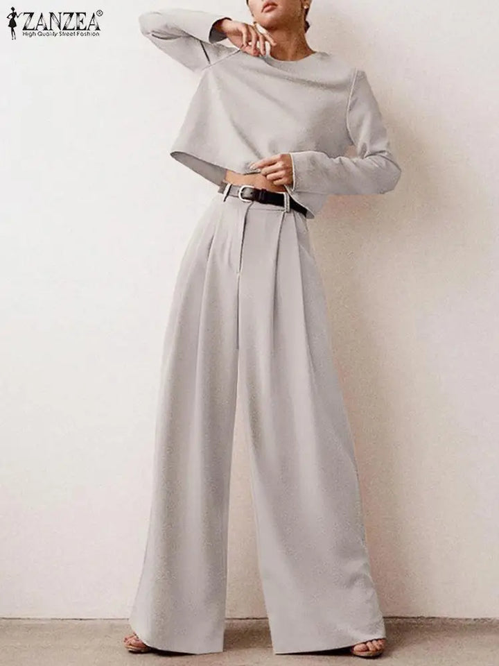 ZANZEA Conjunt d'Estiu | Pantalons + Samarreta de Teixit de Llinyola