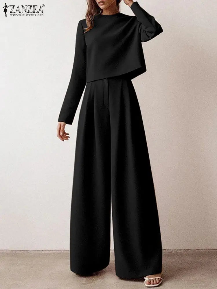 ZANZEA Conjunt d'Estiu | Pantalons + Samarreta de Teixit de Llinyola