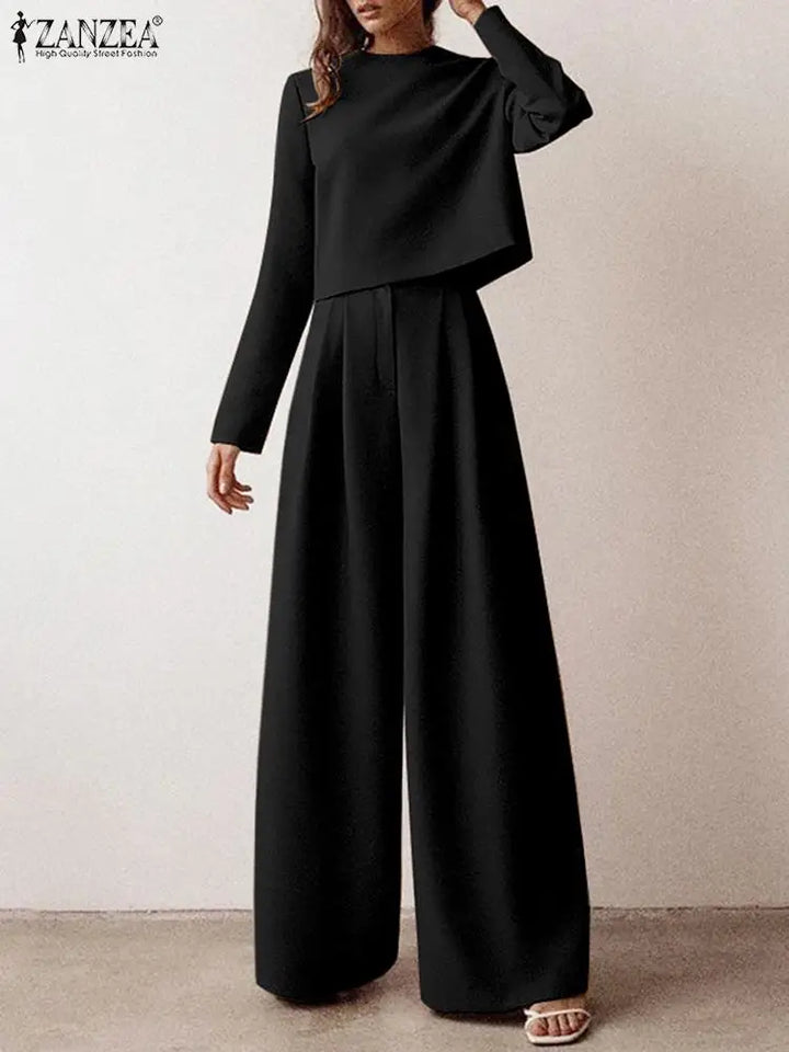 ZANZEA Conjunt d'Estiu | Pantalons + Samarreta de Teixit de Llinyola