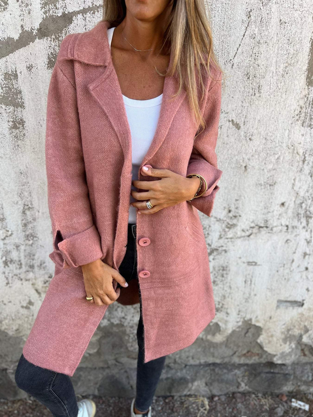 Ivanka | Abric llarg amb manigues en estil casual
