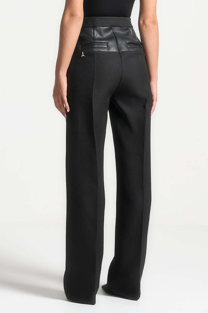 Patchwork | Pantalons de cuir sintètic modern amb detalls