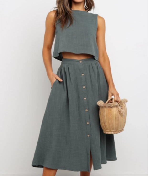 Sweet Waist | Conjunt de dues peces en un color per a dames