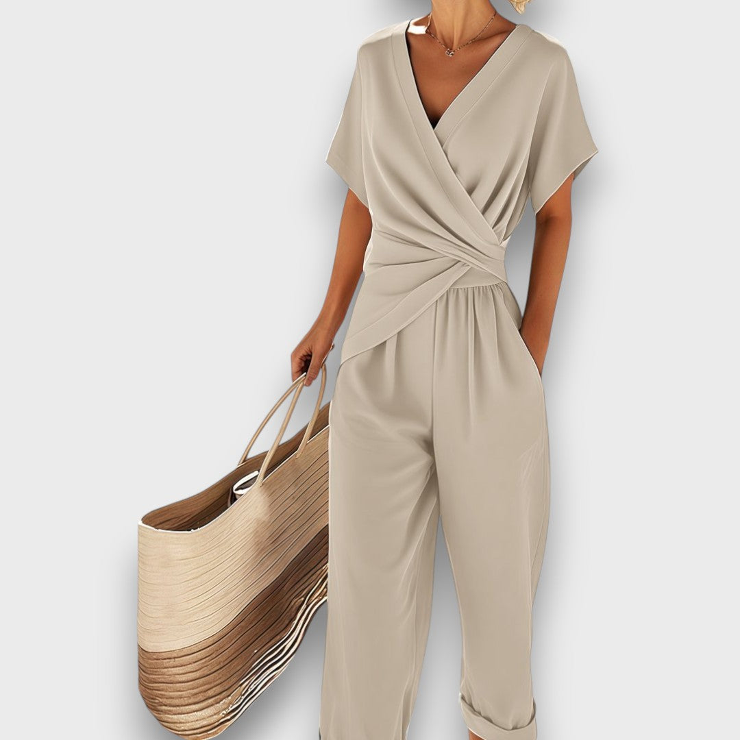 Alina | Jumpsuit d'estiu amb disseny de drap