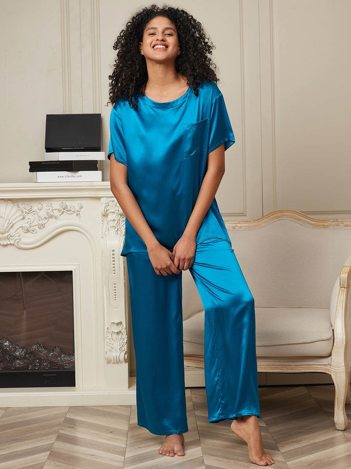 Gabriëlla | Conjunt de pijama de setí per a nits elegants