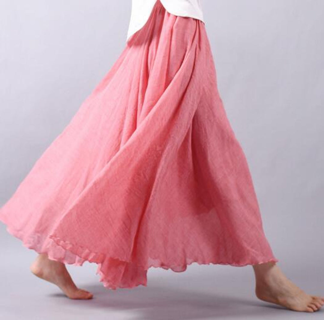 Ellery | Saia llarga de lli amb look d'estiu