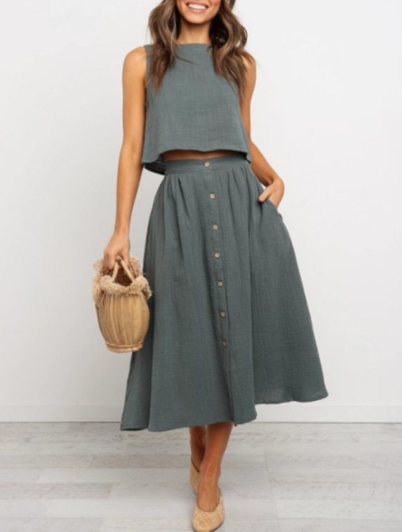 Sweet Waist | Conjunt de dues peces en un color per a dames