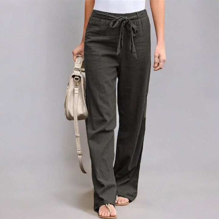 Astrid | Pantalons elàstics de lli per a l'estiu