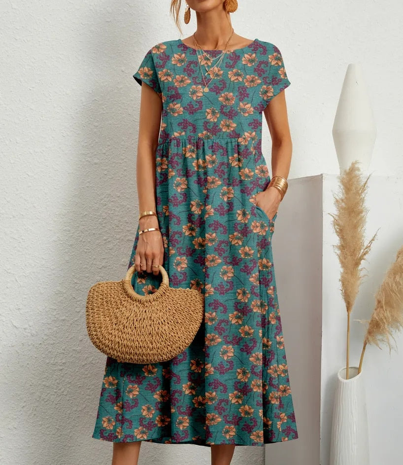 Josephine | Vestit floral de disseny clàssic