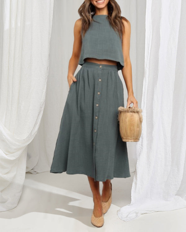 Sweet Waist | Conjunt de dues peces en un color per a dames