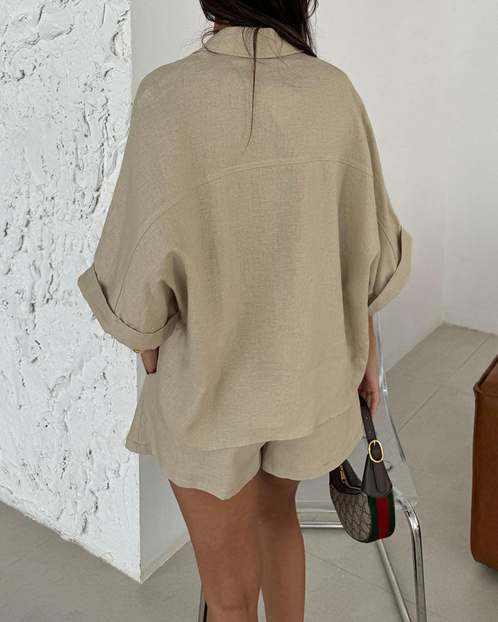 Blusa i pantalons curts còmodes per al dia a dia