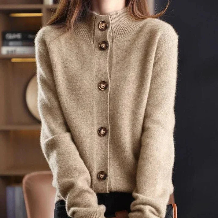 Kristine | Cardigan elegant de llana de cashmere fi