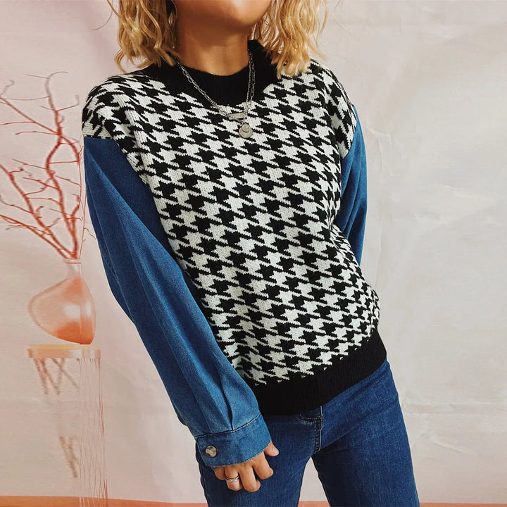 Niki | Pullover de denim amb tallatge clàssic