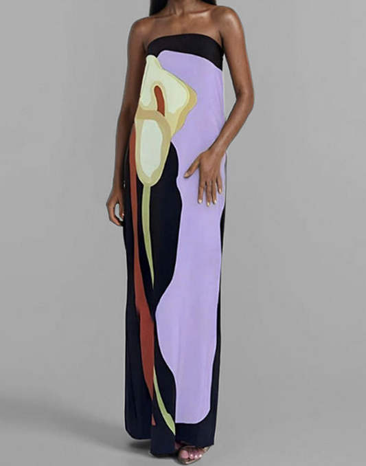 Gala | Vestit llarg elegant amb bonic estampat