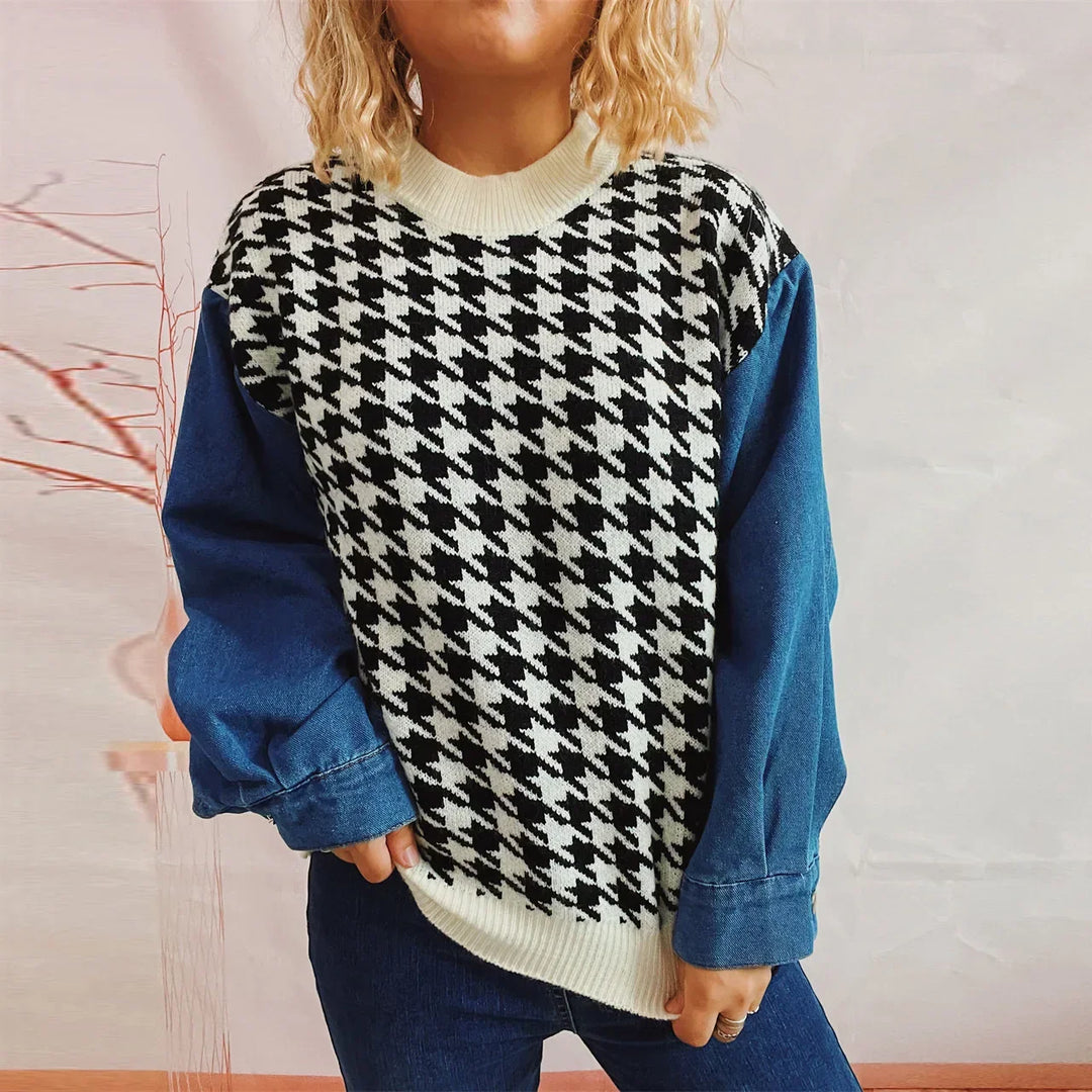 Niki | Pullover de denim amb tallatge clàssic