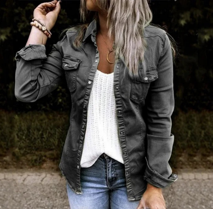 Jasmin | Jaqueta de denim d'estil vintage per a qualsevol look modern