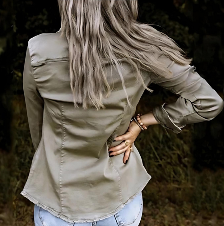 Jasmin | Jaqueta de denim d'estil vintage per a qualsevol look modern