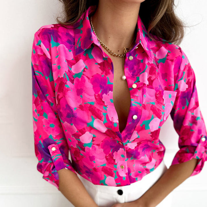 Blusa Raellyn Casual amb Motiu Floral