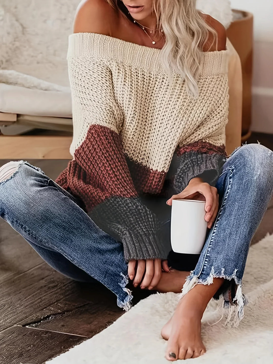 Karyll | Pullover de punt sense espatlles amb estil chic i comoditat sense esforç