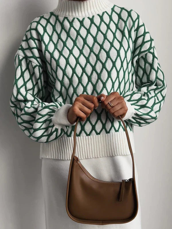 Elsa | Pullover de quadres per a nits d'hivern còmodes