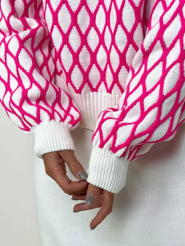 Elsa | Pullover de quadres per a nits d'hivern còmodes