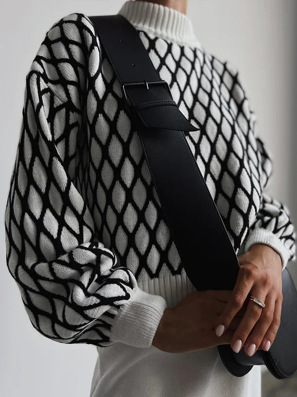 Elsa | Pullover de quadres per a nits d'hivern còmodes