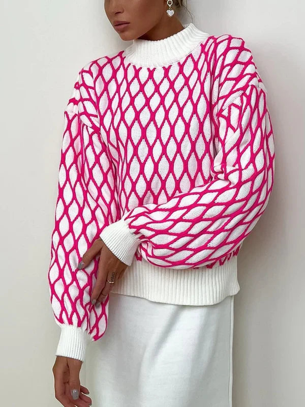 Elsa | Pullover de quadres per a nits d'hivern còmodes