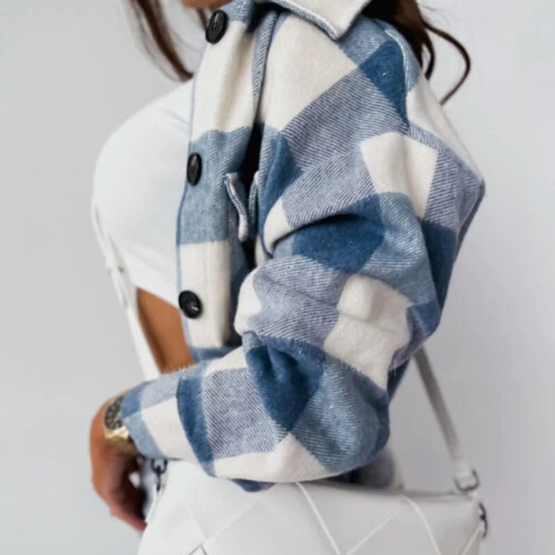 Elise | Jaqueta de quadres d'hivern estilosa i còmoda