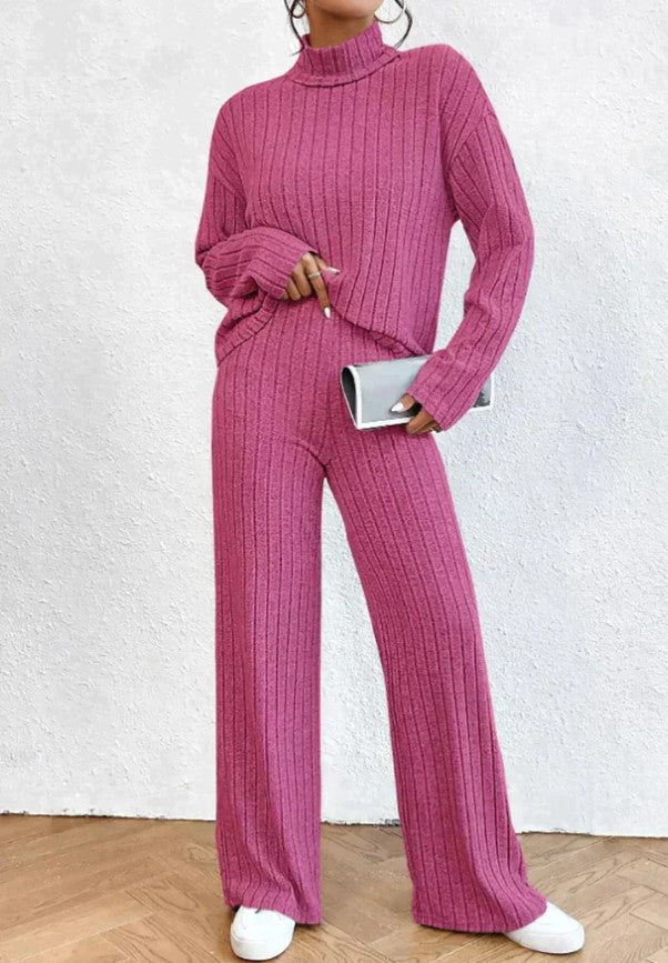 Niesh | Pantalons de llana i suèter de coll alt