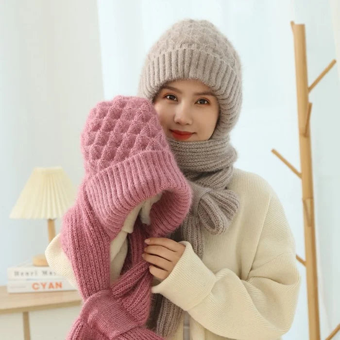 Gorro bufanda amb protecció auditiva integrada i resistent al vent