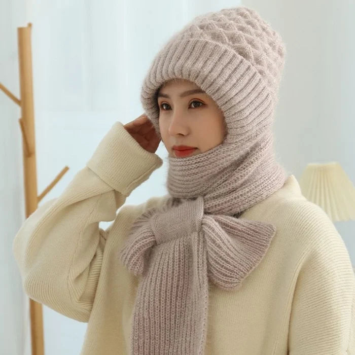 Gorro bufanda amb protecció auditiva integrada i resistent al vent