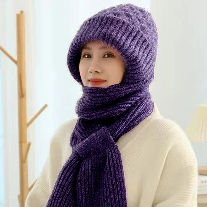 Gorro bufanda amb protecció auditiva integrada i resistent al vent