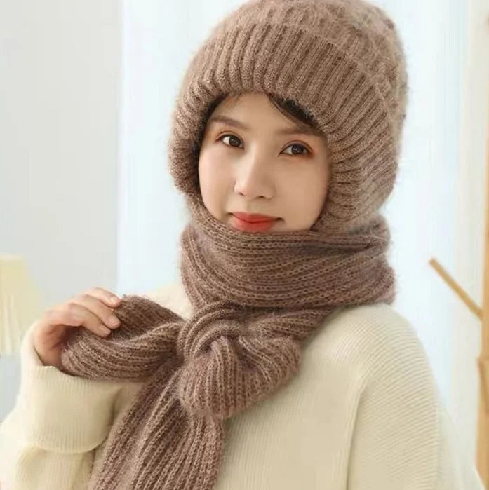 Gorro bufanda amb protecció auditiva integrada i resistent al vent