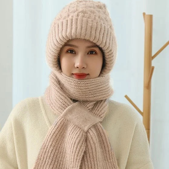 Gorro bufanda amb protecció auditiva integrada i resistent al vent