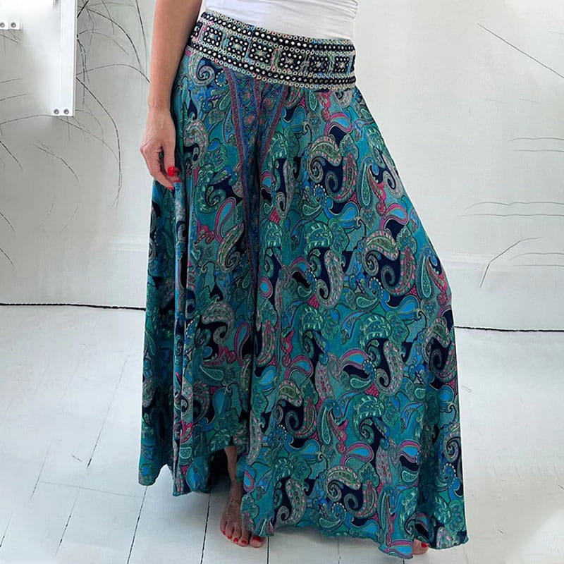 Esmée | Pantalons de vestit estilitzats amb impressió ètnica