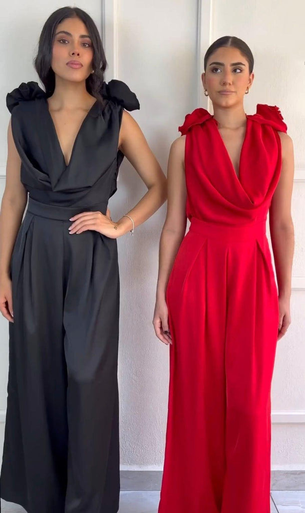 Orion | Jumpsuit amb escot en waterfalla