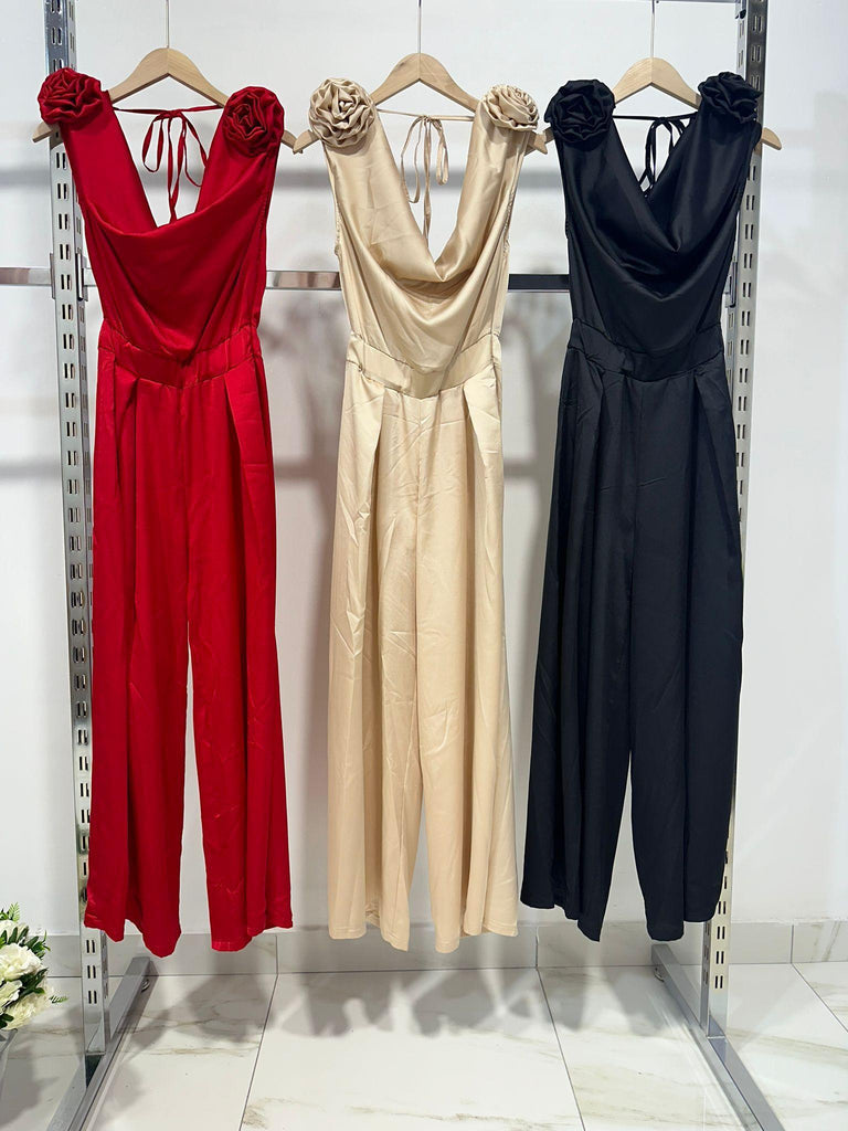 Orion | Jumpsuit amb escot en waterfalla