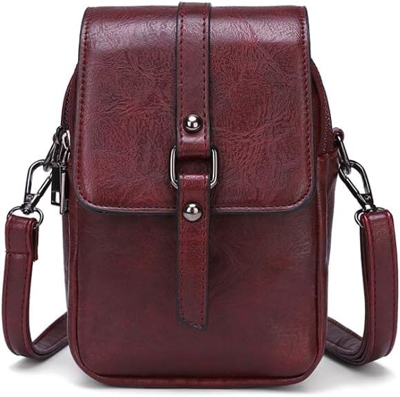 Bossa de mà vintage de cuir suau amb estil