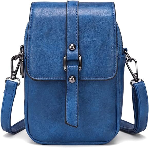 Bossa de mà vintage de cuir suau amb estil