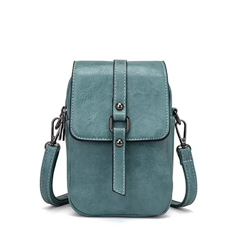 Bossa de mà vintage de cuir suau amb estil