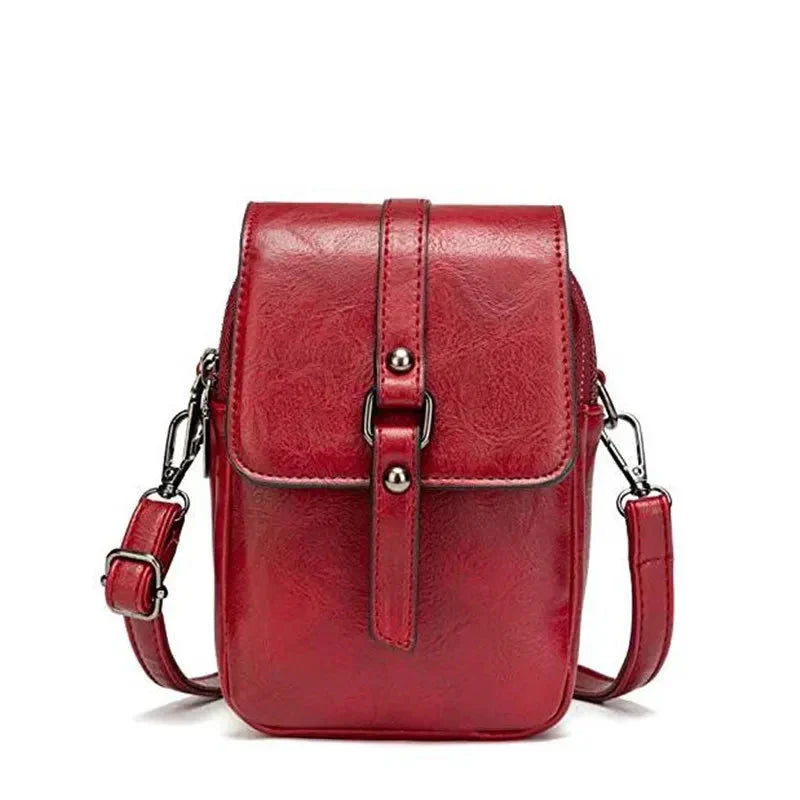 Bossa de mà vintage de cuir suau amb estil